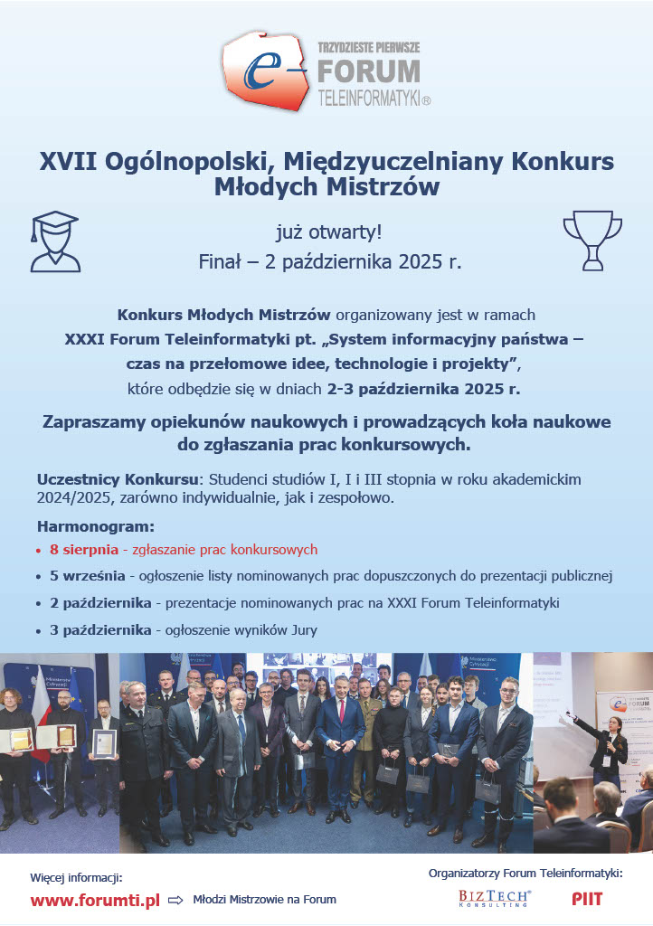 Konkurs Młodych Mistrzów - plakat