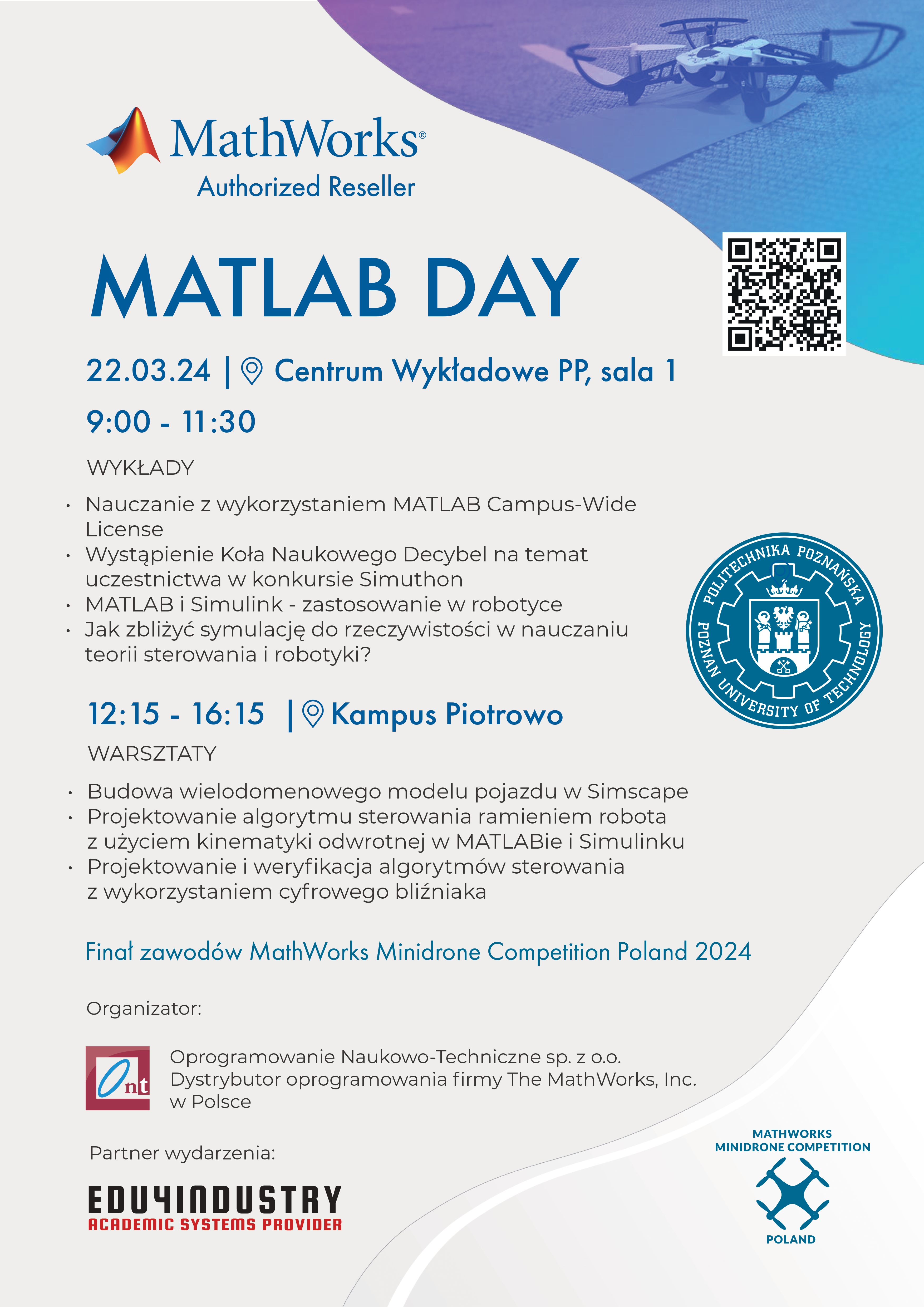 Plakat wydarzenia Matlab Day