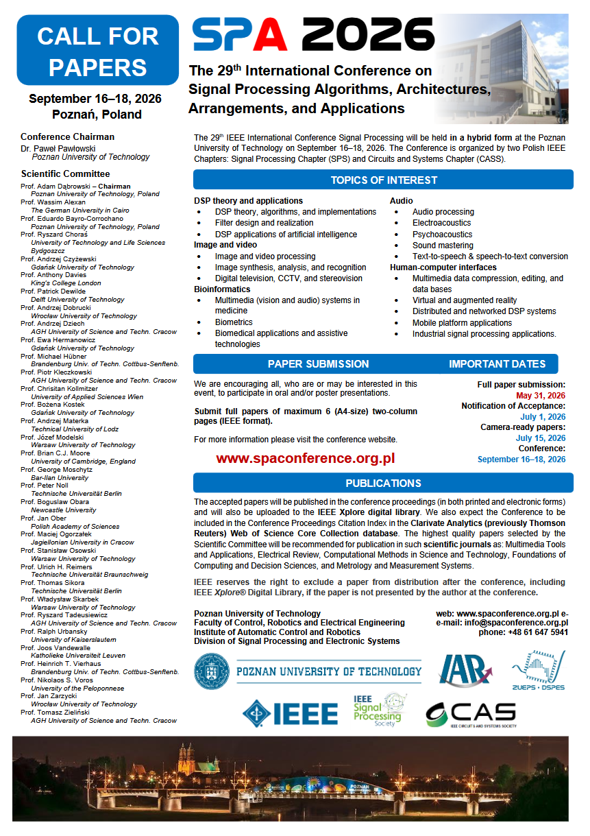 SPA 2026 - call for papers