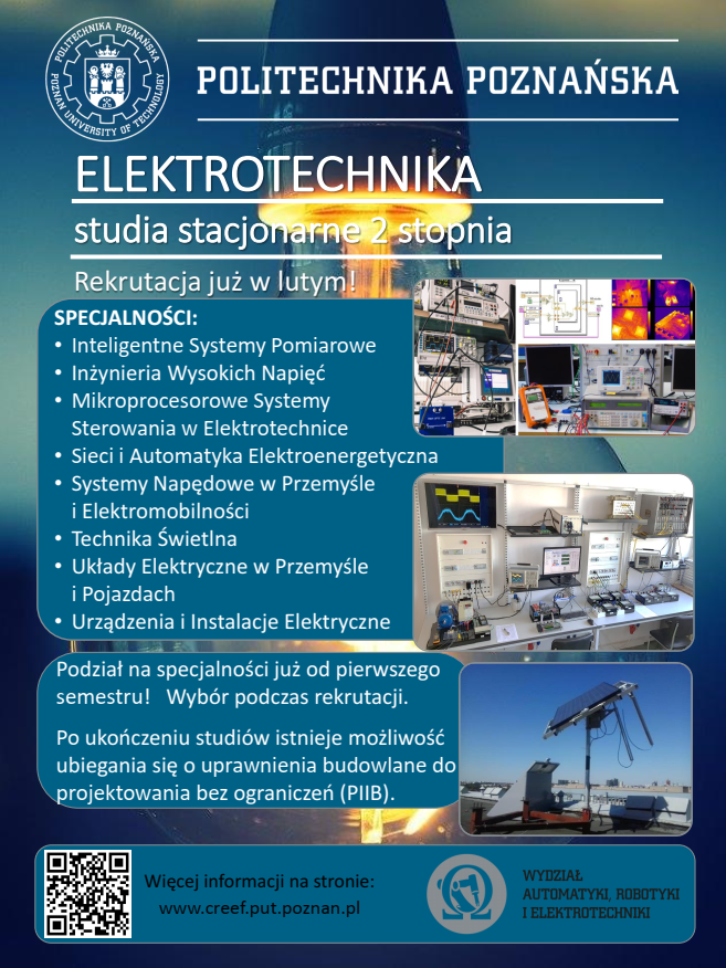 plakat kierunku Elektrotechnika