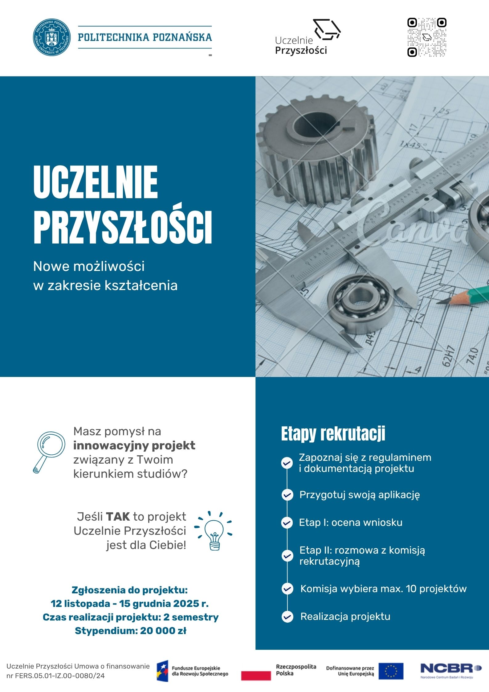 plakat projektu Uczelnie przyszłości