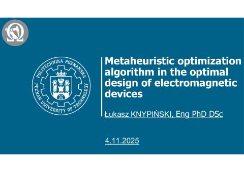Wykład dr hab. iż. Łukasza Knypińskiego